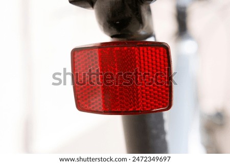 Similar – Foto Bild Signal fürs Fahrrad leuchtet Rot