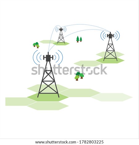 Antenna communication and signal distribution for data transmission
