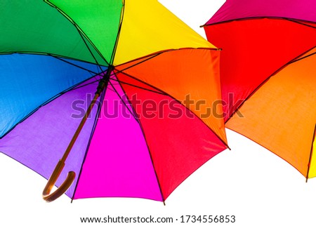 large colorful umbrellas