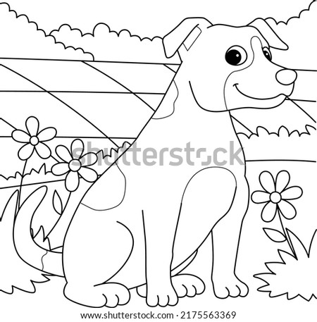 Jack Russell Terrier Dog Coloring Page for Kids