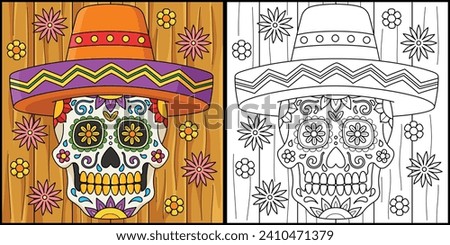 Cinco de Mayo Dia de los Muertos Illustration