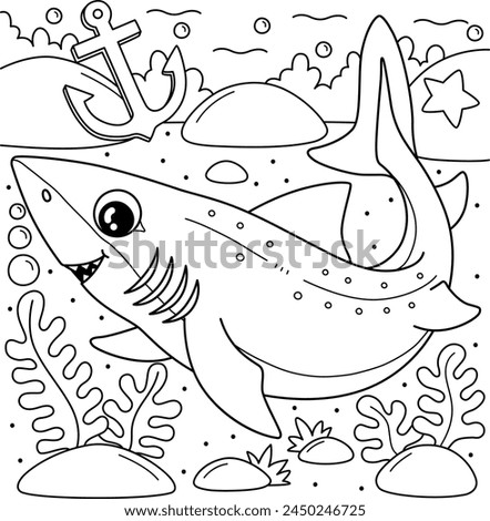 Spiny Dogfish Shark Coloring Page for Kids