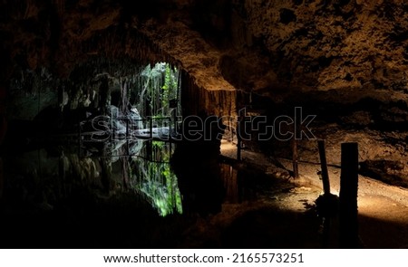 Xivalva Cave, Cenote Chaak Tun, Riviera Maya, Playa del Carmen, Mexico.       Stock foto © 