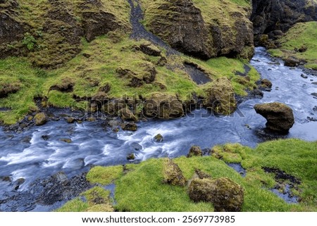 Similar – Foto Bild Kvernufoss Wasserfall in Island