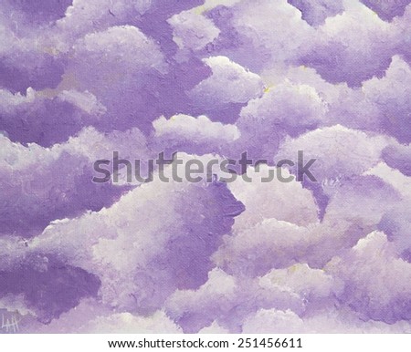 Purple art painting artwork abstract background texture clouds