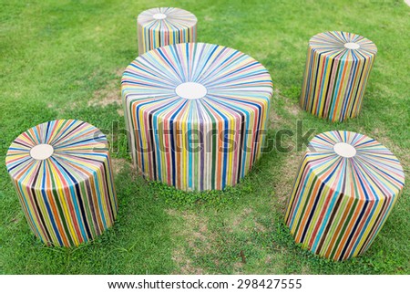 Colorful Stone Chair