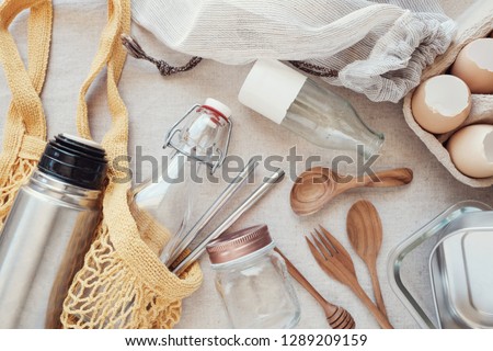 Image, Stock Photo Live plastic-free with natural cosmetics and cleaning agents