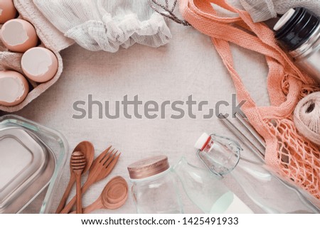 Similar – Image, Stock Photo Live plastic-free with natural cosmetics and cleaning agents