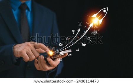 Image, Stock Photo upward trend