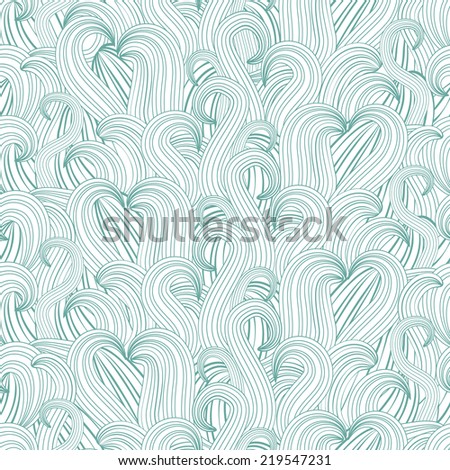 Seamless background waves , raster graphics.