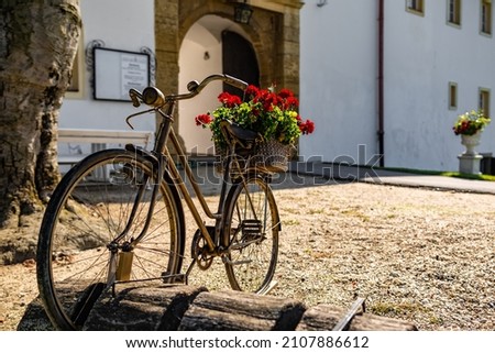 Similar – Image, Stock Photo Dozens of bikes are parked in the Dutch national park De Hoge Veluwe