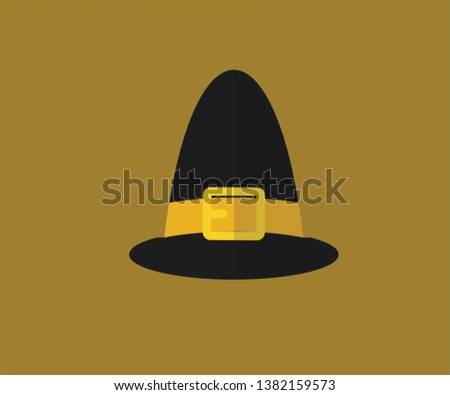 witch hat made with adobe illustrator and can be edited in adobe after effects and other programs