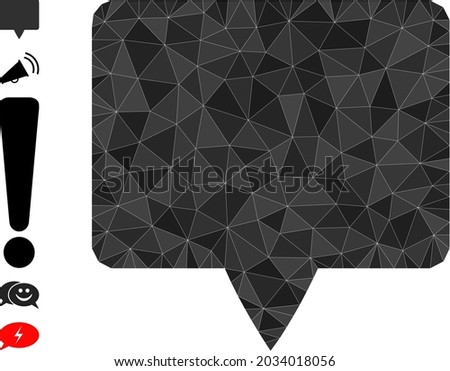 Triangle banner polygonal 2d illustration, and similar icons. Banner is filled with triangles. Low-poly banner designed with chaotic filled triangles. Triangle banner polygonal flat 2d illustration.