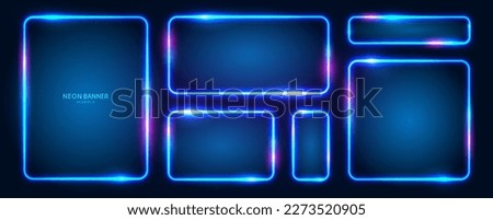 Similar – Image, Stock Photo luminous advertising