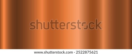 Copper metal gradient. Banners with a metallic copper gradient texture. Vector illustration.