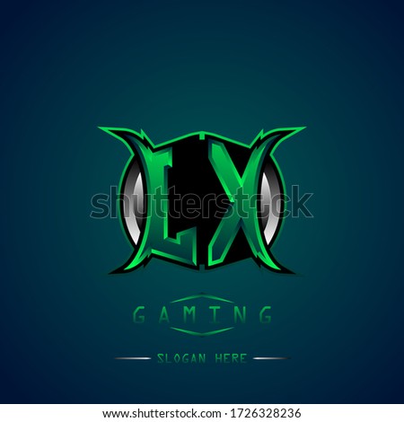 JX Initial Logo Design Cool style, Logo for game, esport, initial gaming, community or business.