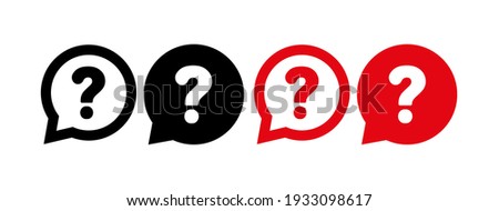 question mark on white background