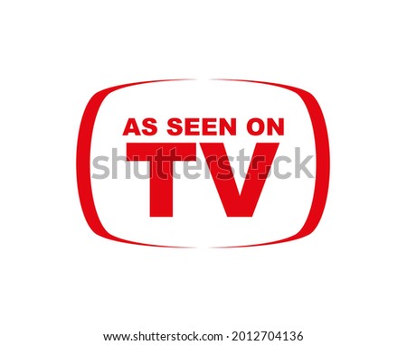 as seen on tv icon on white background