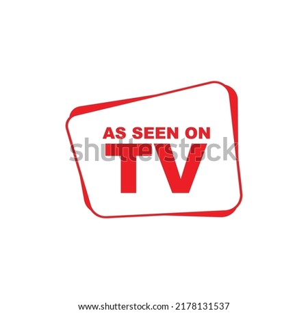 as seen on tv icon on white background