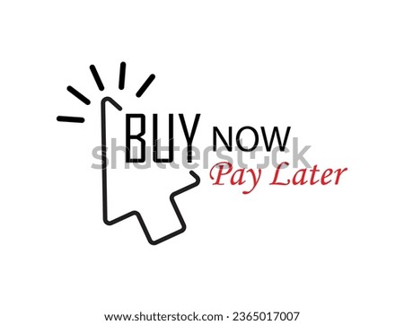 buy now pay later icon on white background