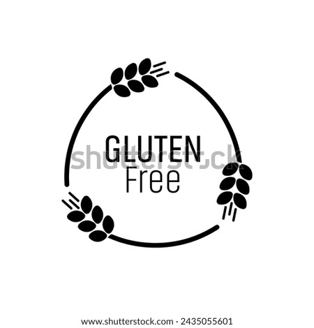 gluten free icon on white background