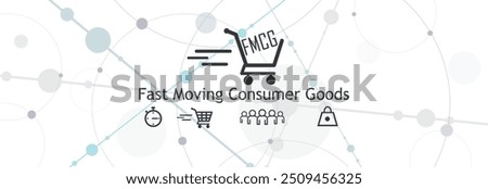 Fast Moving Consumer Goods text on white background