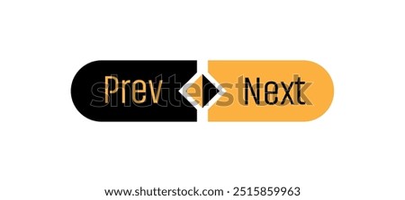 prev and next text vector button