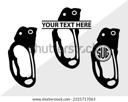 Climber Tools Monogram Printable Vector Illustration