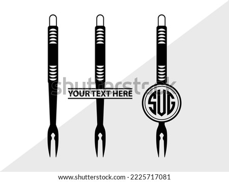 Climber Tools Monogram Printable Vector Illustration