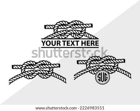 Mountaineers Tool Monogram Printable Vector Illustration