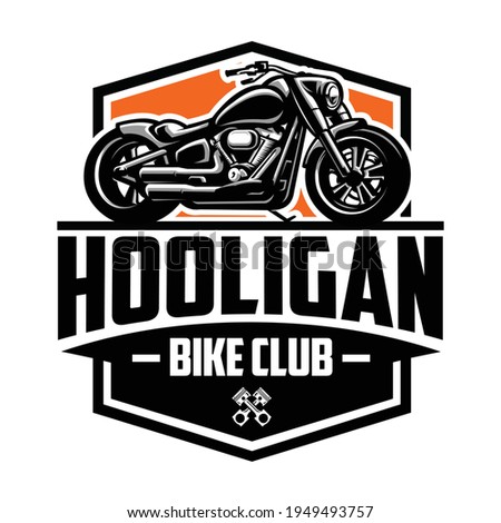 American Motorcycle Club Logo Design Vector Isolated. Ready made logo template set vector isolated