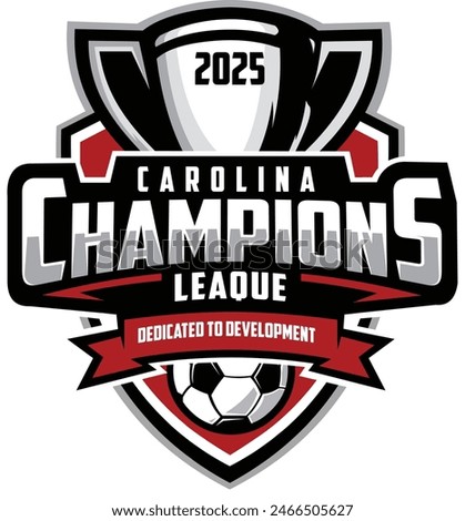 Carolina Champions Leaque Soccer Football Logo Design Vector Isolated