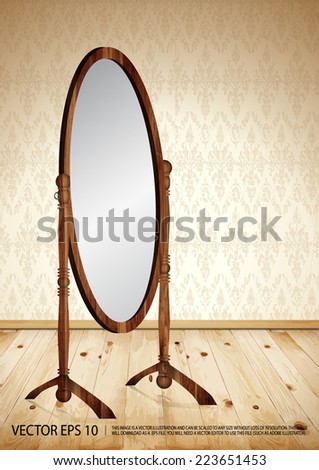Similar – Image, Stock Photo Space mirrored and rotated: In yellow and green