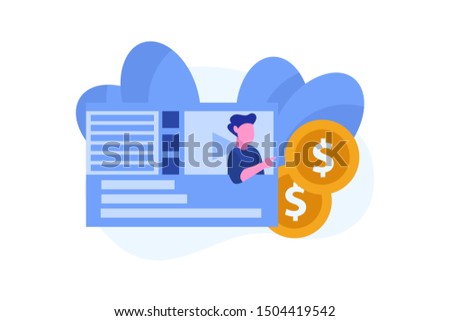 monetization. make money online concept vector illustration concept for web landing page template, banner, flyer and presentation