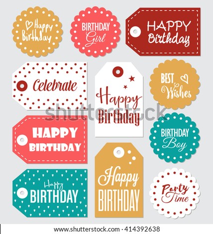 Vector Photos, Examples and Cliparts: Established of Birthday photo about Printable Birthday Gift Tags titled Vector Visuals, Examples and Cliparts: Mounted of Birthday