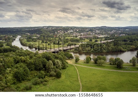 Similar – Image, Stock Photo Ruhr Nature River Forest