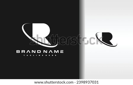 simple letter R circle logo