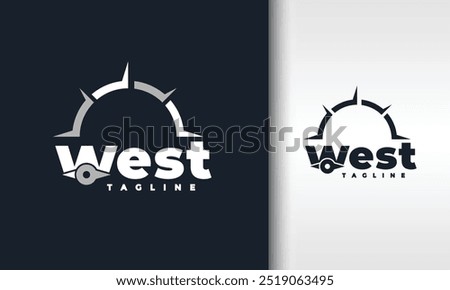 letter W west compass logo