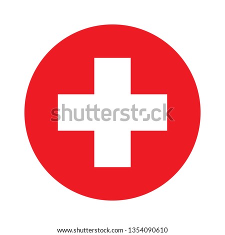 Medical cross vector icon.