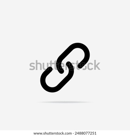 Link icon flat. Vector Link symbol