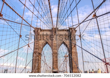 Puente Brooklyn de Estados Unidos en Nueva York