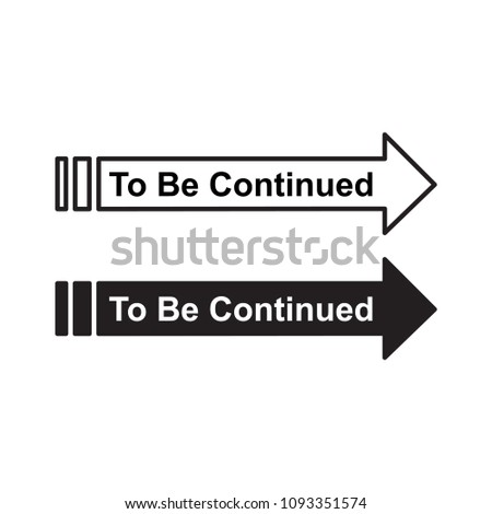 To be continued, vector illustration