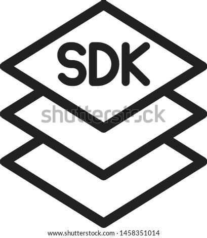 SDK icon, Software development kit icon, vector