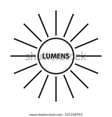 lumen icon, vector illustration.