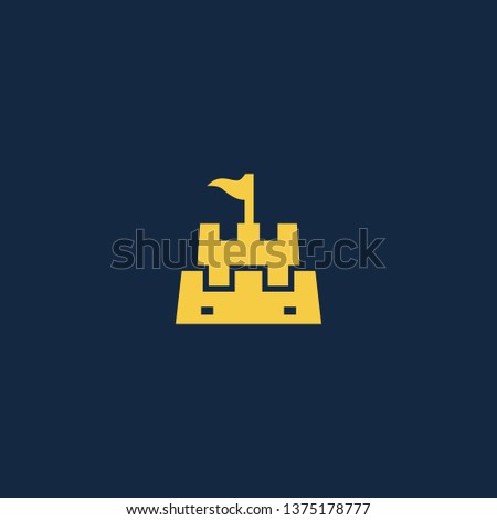 castle vector logo graphic modern