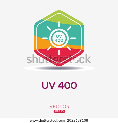 Creative (UV 400) Icon ,Vector sign.