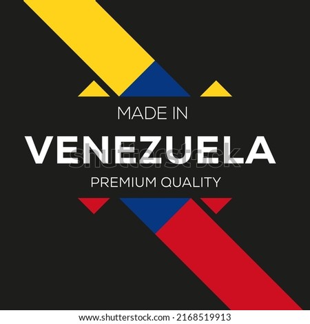 Made in Venezuela, vector illustration.