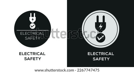 Creative (Electrical Safety) Icon, Vector sign.