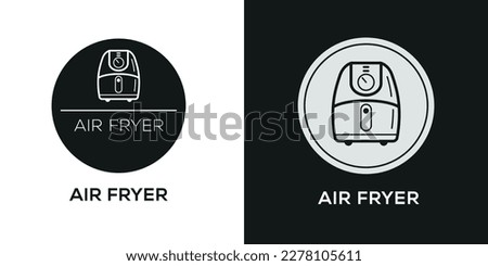 Air Fryer Icon, Vector sign.