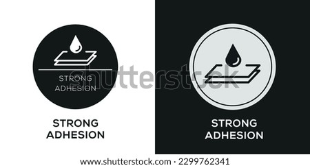 (Strong Adhesion) Icon, Vector sign.